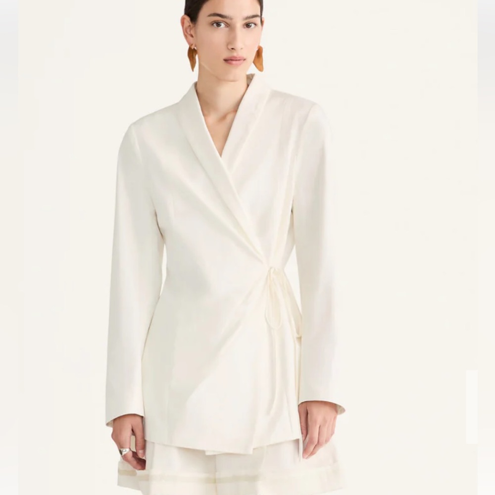 Merlette wrap jacke in ivory